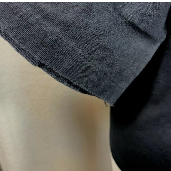 Vtg 80s Women’s Christmas T-Shirt Crazy Shirt One size Black Mele Kalikimaka - Picture 7 of 8